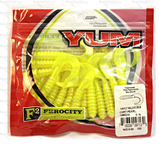 Yum module. Yum Walleye Grub 3. Твистер Yum.