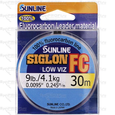 Флюорокарбоновая леска Sunline Siglon FC 30м 0.245