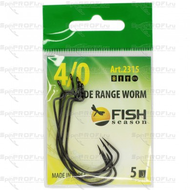 Крючок офсетный Fish Season WIDE RANGE WORM BS-2315-4/0