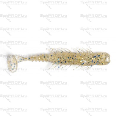 Lucky john BUGSY SHAD 2.8" 7.20/CA35 Silver Prawn виброхвост (съедобный)