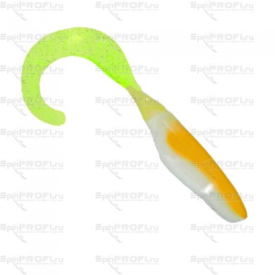 Мягк. приманка Bass Assassin CURLY Shads 4''/10cm Acid Rain 10шт