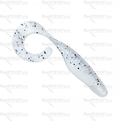 Мягк. приманка Bass Assassin CURLY Shads 4''/10cm Crystal Shad 10шт