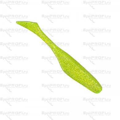 Мягк. приманка Bass Assassin Sea Shads 4''/10cm Chartreuse Silver Glitter 10шт