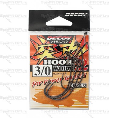 Офсетный крючок Decoy Worm 22 №3/0 (4шт.)