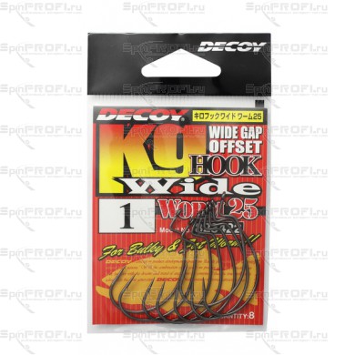 Офсетный крючок Decoy Worm 25 №1 (8шт.)