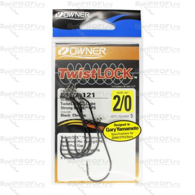 Офсетный крючок OWNER Twistlock 5167 2/0 с креплением для приманки