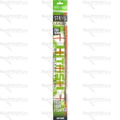 Поводок струна HITFISH String Leader Wire 25см, 0.35 13кг (10 шт)