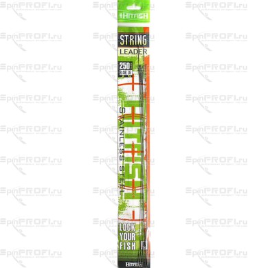 Поводок струна HITFISH String Leader Wire 25см, 0.4 16кг (10 шт)