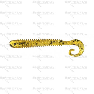 Силиконовый червь REINS G-TAIL SATURN MICRO 2" 429-Motor Oil Pepper (20 шт)