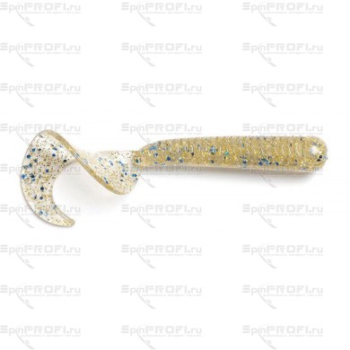 Твистер Lucky john CHUNK TAIL 2.9" 7.40/CA35 Silver Prawn (съедобка)