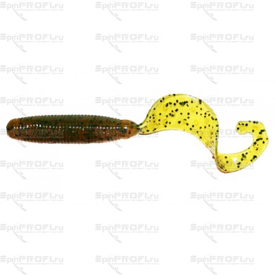 Твистер REINS FAT G TAIL GRUB 2" 429-Motor Oil Pepper (20 шт)