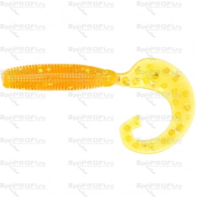 Твистер REINS FAT G TAIL GRUB 2" 430-Motor Oil Gold FLK (20 шт)