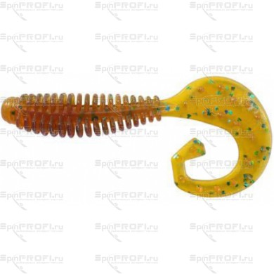 Твистер REINS G-TAIL GRUB 3" 565-Motor Oil Green (12 шт)
