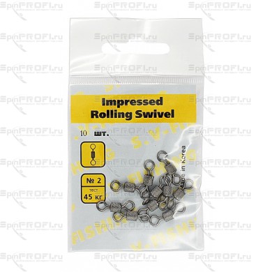 Вертлюг S.V-FISHING Impressed Rollig Swivel №2 (15 шт.)