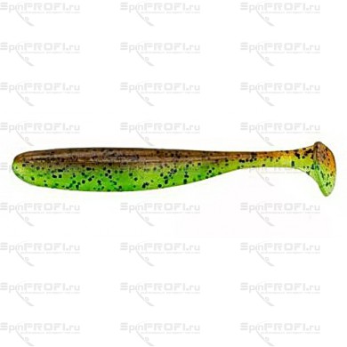 Виброхвост Keitech Easy Shiner 4" Green Pumpkin Chartreuse #401 (7шт)