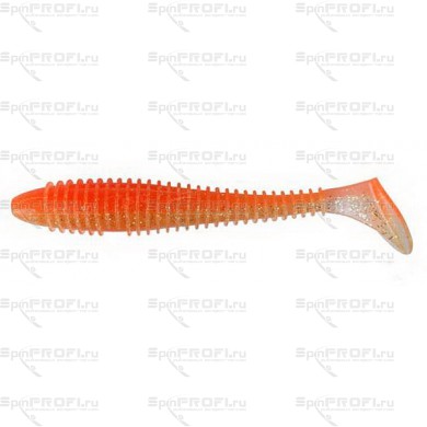 Виброхвост Keitech Swing Impact FAT 3.8" Orange Flash EA#06 (6шт)