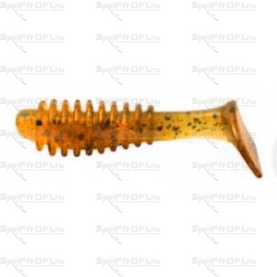 Виброхвост REINS BUBBRING SHAD 2" 430-Motor Oil Gold FLK (12 шт)