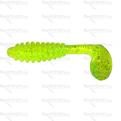 Виброхвост REINS BUBBRING SHAD 2" 431-Chart Silver Glitter (12 шт)