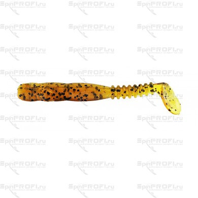 Виброхвост REINS ROCKVIBE SHAD 3" 429-Motor Oil Pepper (15 шт)