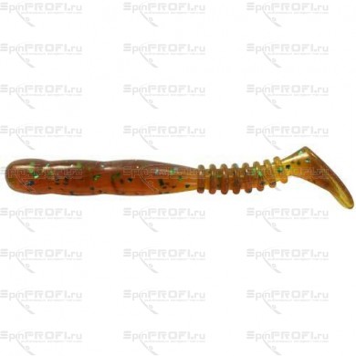 Виброхвост REINS ROCKVIBE SHAD 3" 565-Motor Oil Green (15 шт)