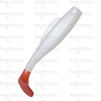 Виброхвост Zman Minnowz 3" White Pearl/Red Tail (8 шт.) #81