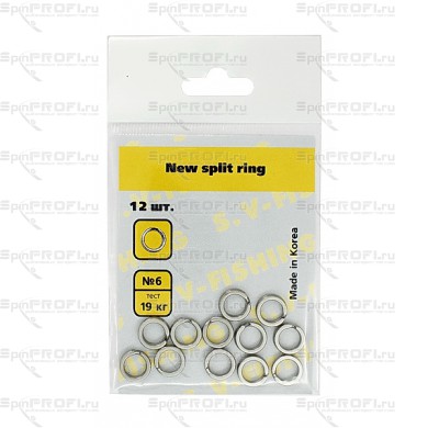 Заводное кольцо S.V-FISHING New Split Rings №6 (12шт.)