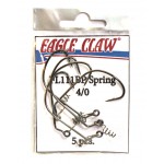 Офсетный крючок со спиралью EAGLE CLAW FL111BP-SP-4/0 (5шт.)