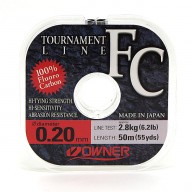 Леска флюрокарбоновая Owner Tournament FC 0,20мм