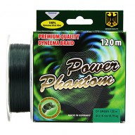 Плетеный шнур Power Phantom 4x Green 120m, 0.16mm, 16.75kg