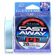 Плетеный шнур Sunline CAST AWAY PE 150м #1.2/0.181мм 20LB/8.8кг