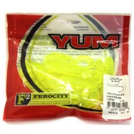 Твистер YUM WALLEYE GRUB 4" chartreuse (упак. 15шт) 450