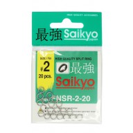 Заводное кольцо SAIKYO FNSR-2-20 #2 тест 16кг (20шт.)