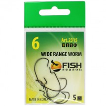 Крючок офсетный Fish Season WIDE RANGE WORM BS-2315-6