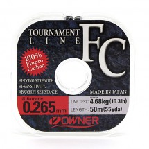 Леска флюрокарбоновая Owner Tournament FC 0,265мм