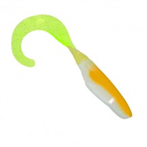 Мягк. приманка Bass Assassin CURLY Shads 4''/10cm Acid Rain 10шт