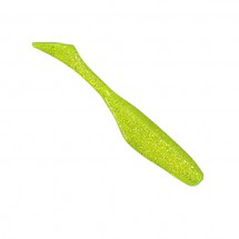 Мягк. приманка Bass Assassin Sea Shads 4''/10cm Chartreuse Silver Glitter 10шт