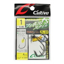 Офсетный крючок OWNER Twistlock 51757 #1 с креплением для приманки