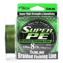Плетеный шнур Sunline Super PE Dark Green 150м 8lb #0.8