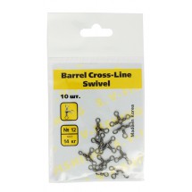 Тройной вертлюг S.V-FISHING Barrel Cross-Line Swivel №12 (10шт.)