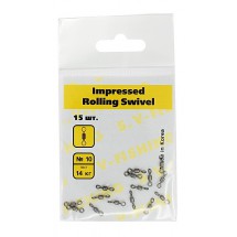 Вертлюг S.V-FISHING Impressed Rollig Swivel №10 (15 шт.)