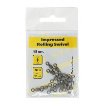 Вертлюг S.V-FISHING Impressed Rollig Swivel №4 (15 шт.)
