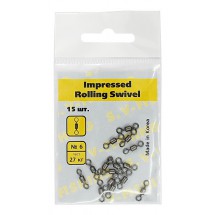 Вертлюг S.V-FISHING Impressed Rollig Swivel №6 (15 шт.)