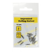 Вертлюг S.V-FISHING Impressed Rollig Swivel №8 (15 шт.)