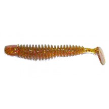 Виброхвост REINS BUBBRING SHAD 3" 430-Motor Oil Gold FLK (8 шт)