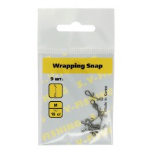 Застежка для безузлового соединения S.V-FISHING Wrapping Snap №M (9шт.)