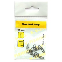 Застежка S.V-fising New Hook Snap №00 7 кг (14 шт)