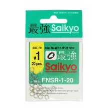Заводное кольцо SAIKYO FNSR-1-20 #1 тест 10кг (20шт.)