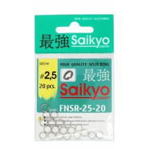 Заводное кольцо SAIKYO FNSR-25-20 #2.5 тест 18кг (20шт.)