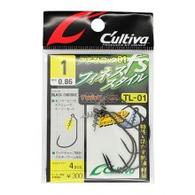Офсетный крючок OWNER Twistlock 51757 #1 с креплением для приманки
