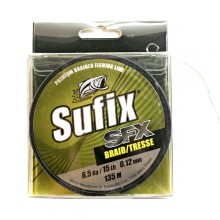 Плетеный шнур SUFIX SFX BRAID GREEN 135м 0,12мм